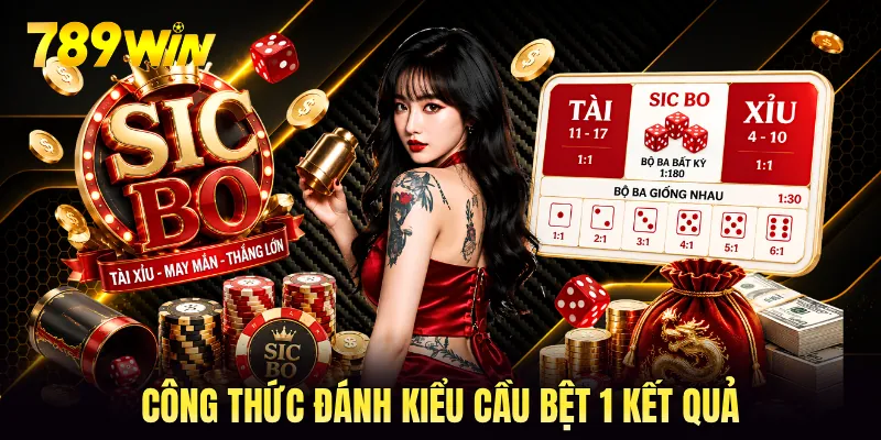 Công thức đánh kiểu cầu bệt 1 kết quả